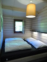 Vakantie in Lage Vuursche, slaapkamer 2 van de Scandinavische 6p Bungalow