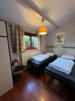 Vakantie in Lage Vuursche, binnen kijken in één van de Scandinavische Bungalow op Bungalowpark ”De Spar”.